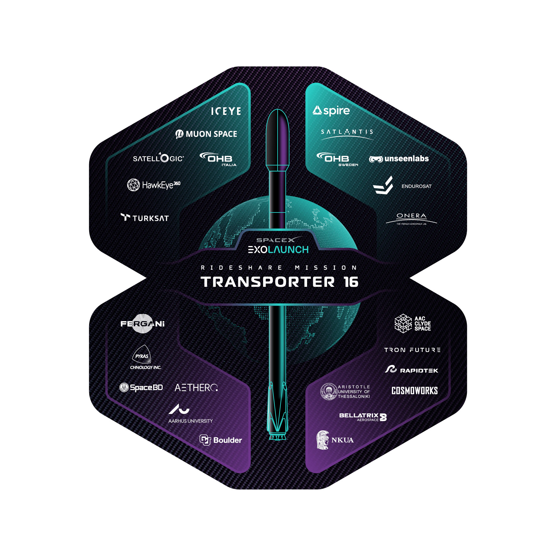 Exolaunch's forty fourth mission patch